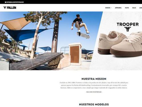 Sitio Web - Fallen Footwear